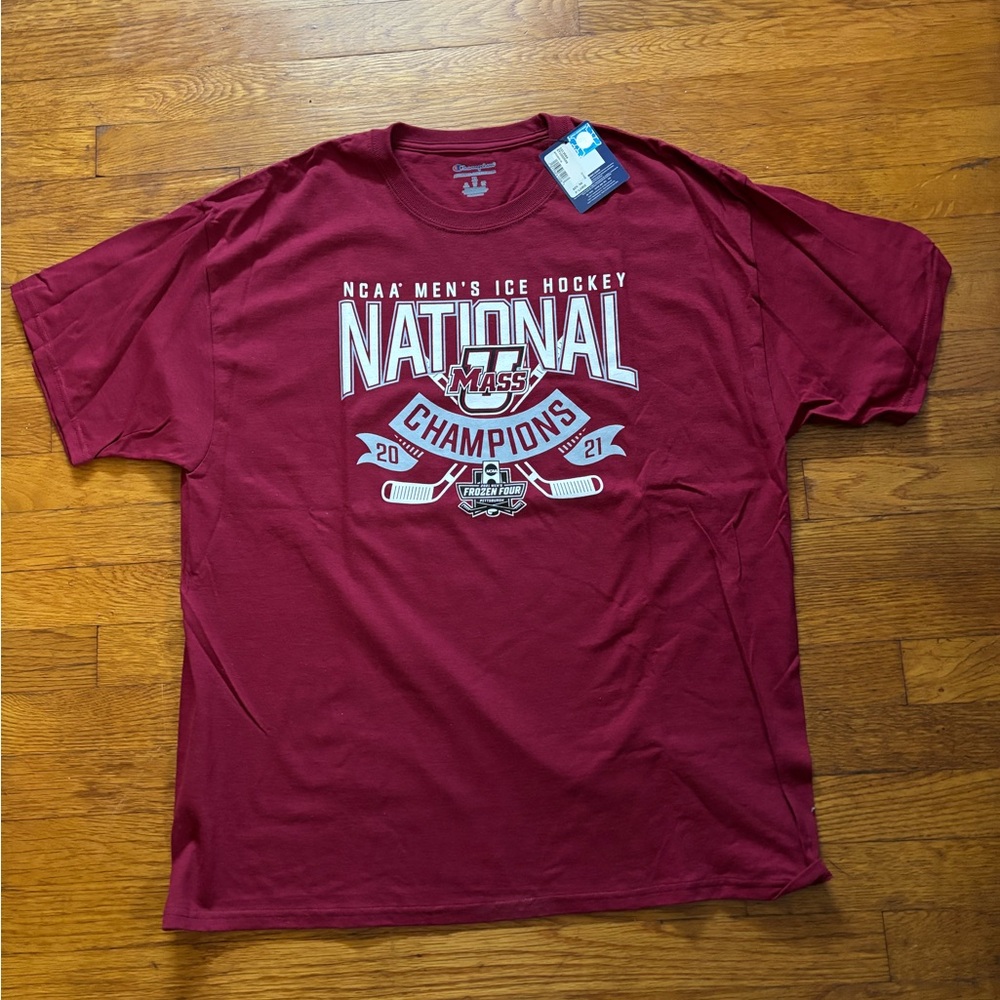 Champion UMass Hockey National Champions Tee